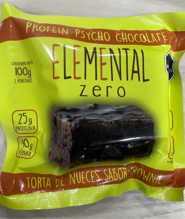 Brownie sin azucar Elemental 25gr Proteína Arequipe