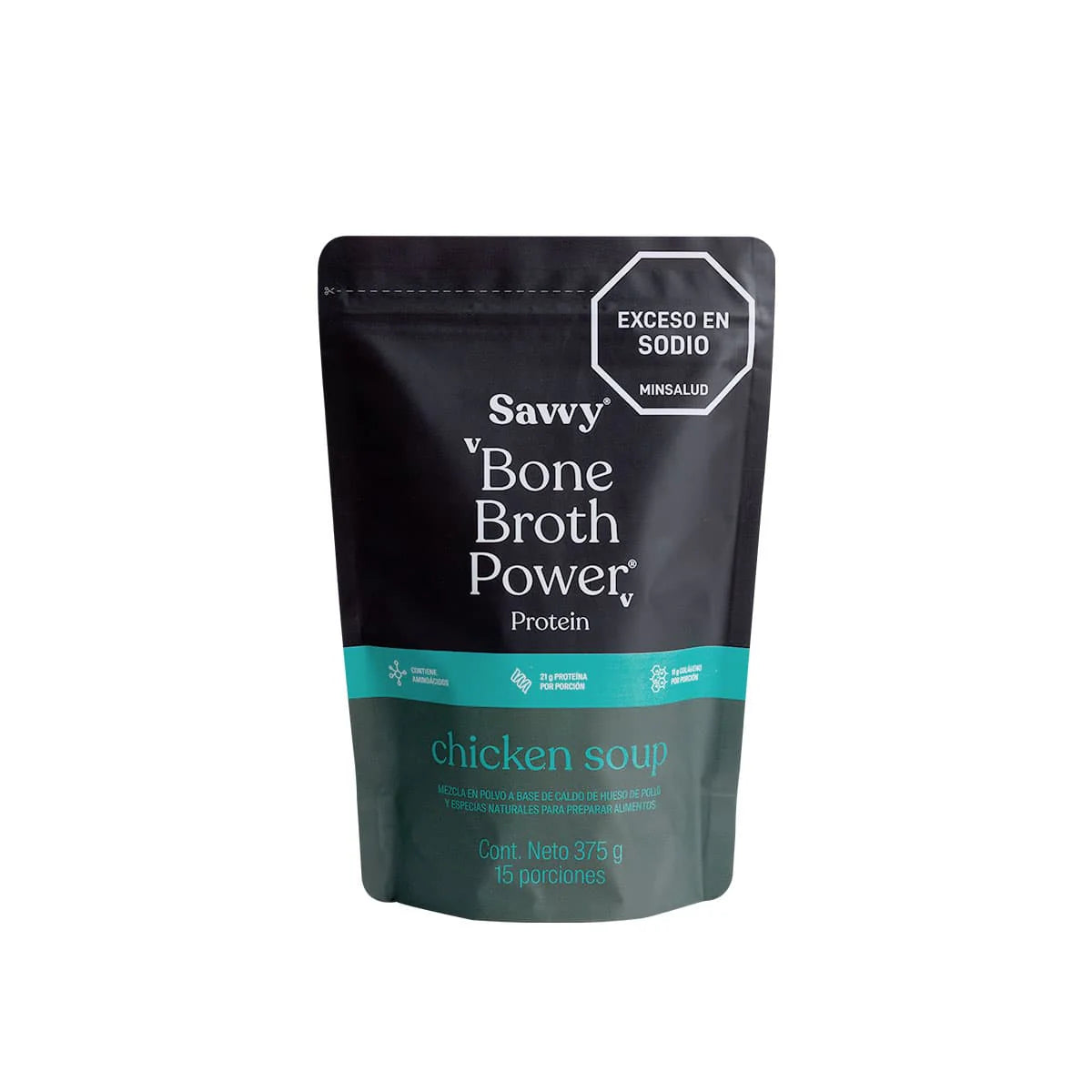 Bone Broth Power® Proteina salada chicken soup 375g (Doypack)