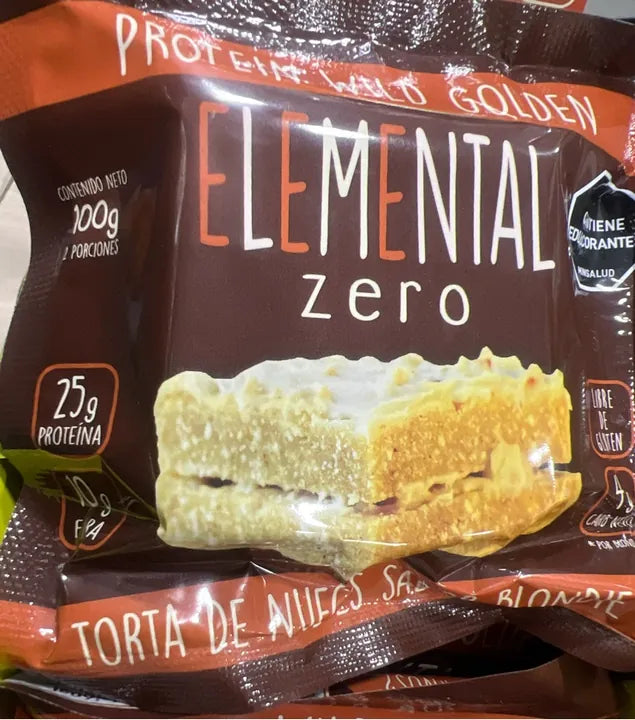 Blondie sin azúcar elemental 25gr proteína caramelo