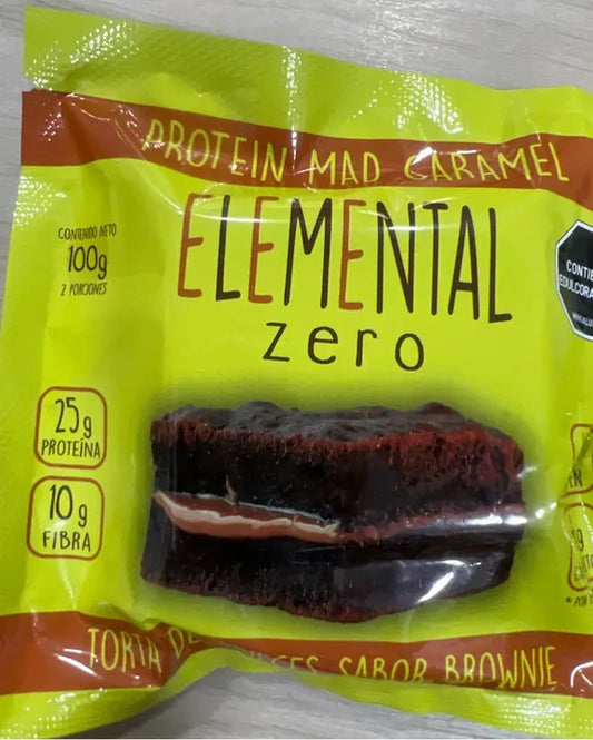 Brownie sin azúcar elemental 25gr proteína chocolate