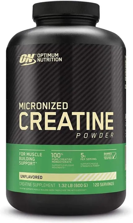Creatina optimum Nutrition de 120 porciones 600gr