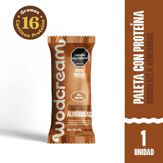 PALETA CHOCOLATE Y ALMENDRAS WODCREAM