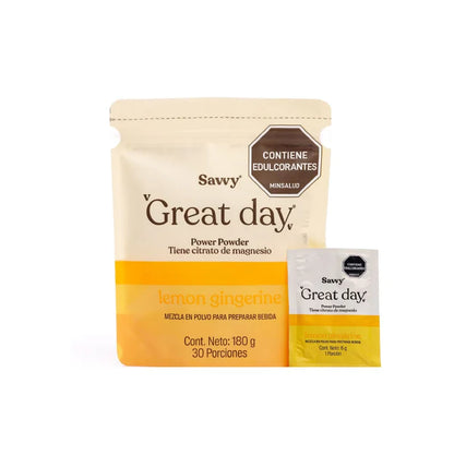 Citrato de Magnesio Great Day Lemon Gingerine 30 sachet x6g (Doypack)
