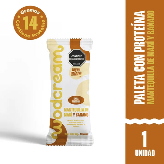 PALETA Mantequilla de maní y banano WODCREAM