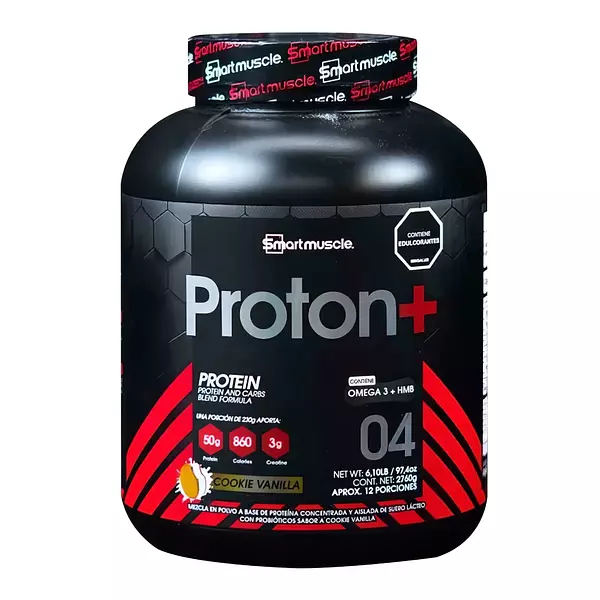 Proton + Gainer 6lb Cookie Vainilla Smartmuscle Proteina Hip