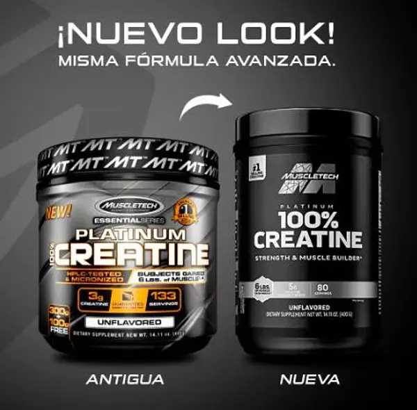 Creatina Monohidratada Platinum 400gr 80 Serv