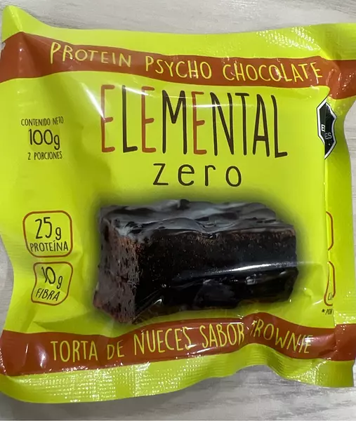 Brownie Sin Azúcar Elemental 25gr Proteína Chocolate