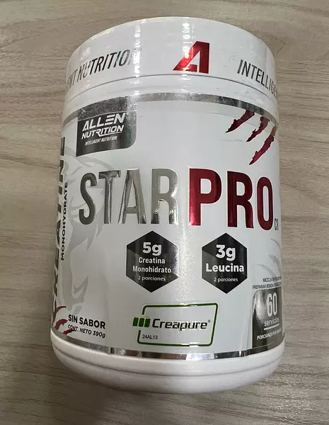 Creatina Star Pro Sin Sabor De 60 Serv Creapure